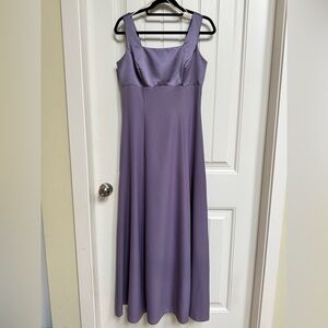 Vintage Nu Mode Lilac Sleeveless Full Length Bridal/Bridesmaid Gown. Size 9/10
